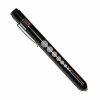 Professional Medical Diagnostic Penlight with Pupil Gauge Different Colors with 2 AAA Batteries by Vilmark (Black)