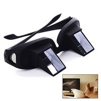 eKoi Lay Down Lazy Prism Horizontal Eye 90 Degree Glasses Reflected View for Tv Movie Screening Night Bedtime Book Reading Office Resting Neck Back Shoulder Pain Strain Sore Relief