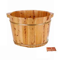Footbath，Solid Wood Foot Washing Barrel，Foot Basin Wooden Bucket，Foot Spa Wooden Tub，Foot Bath Barrel，Foot Bath Tub，Foot Tub for Soaking Feet (Color : B)