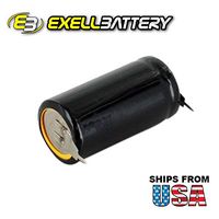 3V Lithium PLC Computer Backup Battery EBPLC-232 Replaces BR2/3AE5SP SANYO: CR17335, CR17335SE, CR17335-SE, CR17335 SE, PANASONIC: BR-2/3A, BR2/3A, BR 2/3A