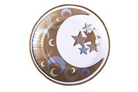 Ramadan/eid Crescent and Star Paper Plate (Pack of 10)