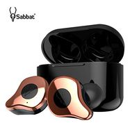 Sabbat E12 3D Clear Sound True Wireless Earbuds Blutooth 5.0 TWS Stereo Earphones A week's Endurance with Built-in Mic and Charging Case for iPhone, Samsung, iPad, Android(Copper)