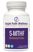 5-MTHF - 60 Capsules - 30 Servings, Non GMO, Gluten Free, Folate 2,000 mcg as 6(S)-5-methyltetrahydrofolic Acid, glucosamine Salt, Bioactive Folate as Quatrefolic, cGMP, Activated B Vitamins