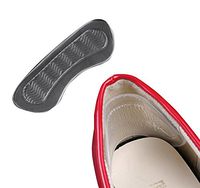 2Pairs Gel Non-Slip Reusable Self Adhesive Foot Care Protector Insole Liner Heel Shoes Back Foam Pads Heel Grips