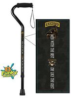 Walking Cane Offset Foam Handle Aluminum Adjustable US Army Rangers Veteran Military Men or Women