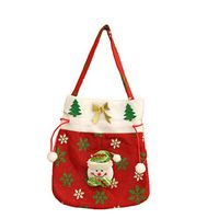 Qinni-shop Creative Happy Gift Bag For Christmas Gift Bag (7.8" 9.8", Snowflakes With Snowmen)