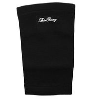 uxcell Black Elastic Sleeve Knee Warmer Breathable Support Brace