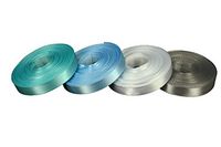 CHRISTMAS Set 4 Rolled up 3/8" SF SATIN Ribbon 10 Yds each (40 Yds Total) Choose Combo (Aqua, Light Blue, White, Silver)