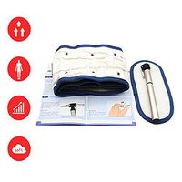 Decompression Back Belt, Air Traction Lumbar Support Belt with Pump, Relieve Back Pain, Back Brace for Men and Women, One Size for Less Than 51 inches Waists (White) by ZSZBACE