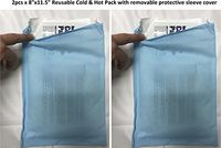 Therapist's Choice® Reusable Cold & Hot Pack Large 8"x11.5" with Removable Protective Sleeve Cover (2)