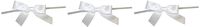 Reliant Ribbon Satin Twist Tie Small Bows, 5/8 Inch X 100 Pieces, White (Тhrее Pаck)