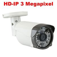 GW Security 3 Megapixel 2048 x 1536P HD IP PoE Power Over Ethernet Onvif Weatherproof Network Bullet Security Camera