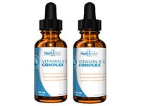 Extra-Strength, Fast-Acting Liquid B12 Drops – Naturally Boost Energy and Brain Function (Pack of 2)