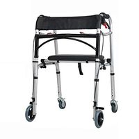 Zxwzzz Elderly Walker Walker Elderly Walker Rehabilitation Four Wheel Can Push The Walker and Hand Brake Adjustable Height