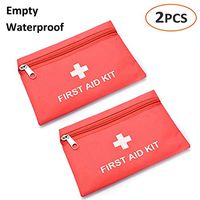 iMapo First Aid Bag 2 Pcs, Empty Small Mini Medical 1st Aid Storage Bag for Your Medical, Survival Emergency Supplies Camping, Hiking and Travel