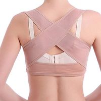 ZOOARTS 2019 Amazing Anti-Sagging Insta Boost Front Closure Bra Brace-for Girlfriend Xmas Gifts (Beige, L)
