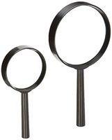 BAZIC Round Handheld Magnifier Sets, 3.5 x 2.5 Inch, 2 Per Pack
