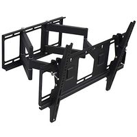 Iusun TV Wall Mount Bracket for 32''-65'' LED LCD Plasma TVs Full Motion Swivel Articulating Extension StudsHeavy Duty Steel Construction 110LBS Loading VESA75x75-600x400mm- Ship From USA (Black)