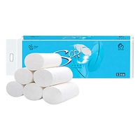 Rolls Toilet Paper Bulk Rolls 4-Ply Silky Smooth Soft Toilet Paper Rolls Toilet Tissue Degradable Roll Paper (White)