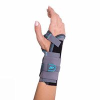 DonJoy Advantage DA161WB01-GRY-M/L-L Stabilizing Elastic Wrist Brace for Carpal Tunnel, Sprains, Strains, Tendonitis, Instabilities, Palm Stay