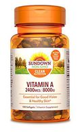 Sundown A 2400 Mcg 8000 Iu Softgels, 100 Count (Packaging May Vary)