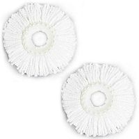 (New Multitools/quality) New 2PC Replacement Mop Head Refill For 360 Magic Spin Mop Long Microfiber