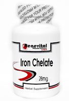 Iron Chelate 28mg 100 Capsules~ Renevitol