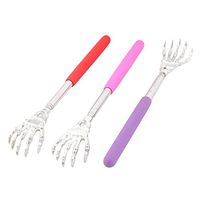 uxcell Metal Household Extendable Handle Muscle Relaxation Relieve Back Scratcher 3pcs