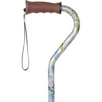 Heavenly Gardens Adjustable Offset Walking Cane with Comfort Gel Grip