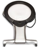 2.25x/5x Hands Free Lighted Dual Use Neck-held Round Magnifier