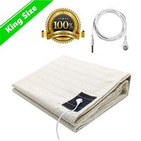 Earthing Sheets Silver Fiber Grounding Mat with Grounding Connection Cord Safe Sleep Therapy EMF Protection (76x80in)