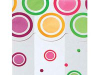 25ct Funky Colorful"MOD DOTS" 4x2x9" Medium Cello Cellophane Treat Food Snack Bags nfLG -1506