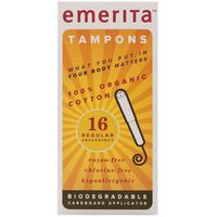 Emerita Organic Cotton Regular Tampons, 16 Count by Emerita