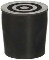 Essential Medical Supply Replacement Walker/Commode Tips, Black, 1"