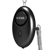 MIZOO 135dB Emergency Personal Alarm Keychain for Women, Kids, Girls, Self Defense Electronic Device as Bag Decoration, Black (Batteries Included)