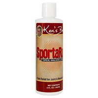 Ken's Best SportaRub | Back Pain Relief, Neck or Knee Pain, Muscle Soreness | Pain Relief Cream with Icy Cold and Hot Formula | Fast Relief for Joint and Muscle Pain, 8 Ounces | SLD Products