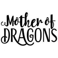 Legacy Innovations Khaleesi Mother of Dragons Game of Thrones Black Decal Vinyl Sticker|Cars Trucks Vans Walls Laptop| Black |6.5 x 4 in|LLI708
