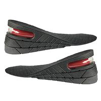 Height Increase Elevator Shoes Insole 3-Layers 2.36 Inch Air Up Orthotic Heel Lift Inserts Adjustable Breathable Taller Insoles Velvet Surface for Men and Women(USA Size 4.5-9)