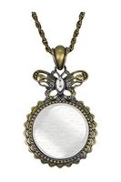 Butterfly Pendant Magnifier Necklace