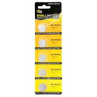 5pack Exell EB-CR1632 3V Lithium Coin Cell Battery Replaces DL1632, BR1632, KL1632, L1632, ECR1632, KCR1632, E-CR1632, KECR1632