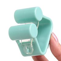 Ouniman Mop Holder, Broom Gripper Holder Wall Mount Adhesive Mop Hangers Broom Hooks Hangers Rack Storage & Organization Organizer-No Drilling Clip Grip Cleaning Tools for Home Bathroom Kitchen