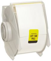 Brady 76692 GlobalMark 100' Length x 2.5" Width B-549 Label Stock, White Cold Temperature Tape