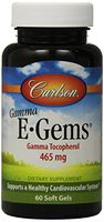 Carlson Labs Gamma E-Gems, Gamma Tocopherol, 465mg, 60 Softgels