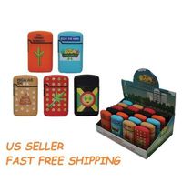 5 Pack SMOKEMOJIS Lighters Emoji Adjustable Jet Flame Torch Refillable Lighter