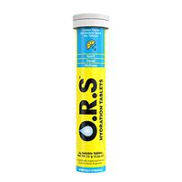 O.R.S Hydration Electrolyte Tablets, Hydration Multiplier with 60% Less Sugar and Calories (Lemon, 24 Tablets, 12 Servings)