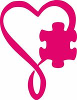 Autism Heart Infinity - Vinyl 6" (color: HOT PINK) decal laptop tablet skateboard car windows stickers