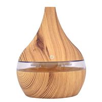 Yetou 300ml Aromatherapy Essential Oil Diffuser Wood Grain Cool Mist Ultrasonic Aroma Air Purifier Humidifier with 7 Color LED Lights Changing & Auto Shut-Off(Ship from USA!)