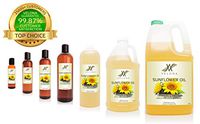 100% Natural Sunflower Seed Oil by Velona | Refined, Cold Pressed, Extra Virgin | for The Best Skin, Face, Body & Hair Care and Cooking | Size: 24 oz