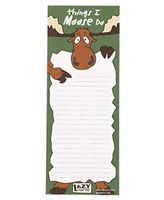 Things I Moose Do Magnetic Animal Print Notepad by LazyOne | 50 Easy Tear Off Sheets Of Paper (ONE SIZE)