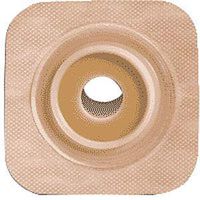 Sur-fit Natura Stomahesive Flexible Pre-Cut Wafer 4" x 4" Stoma 1-1/4" (Box of 10)